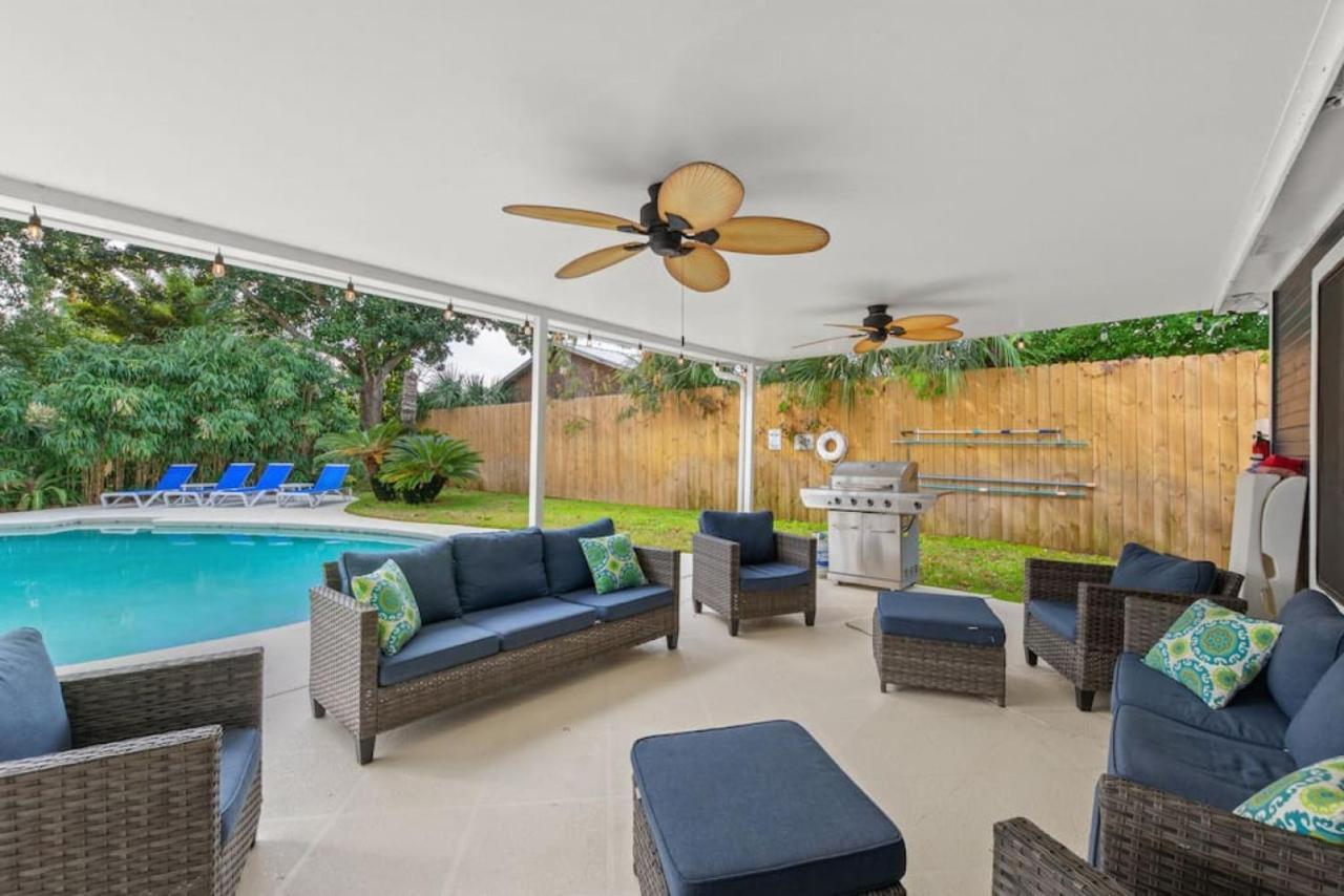 The Flip Flop Stop - Private Heated Pool, Pool House, Backyard Oasis And Game Room Panama City Beach Exterior foto